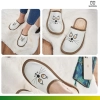 Skórzane klapki damskie kotki Slippers