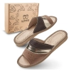 Skórzane klapki damskie Slippers