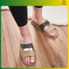 Skórzane klapki damskie Slippers