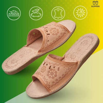 Skórzane klapki góralskie Slippers