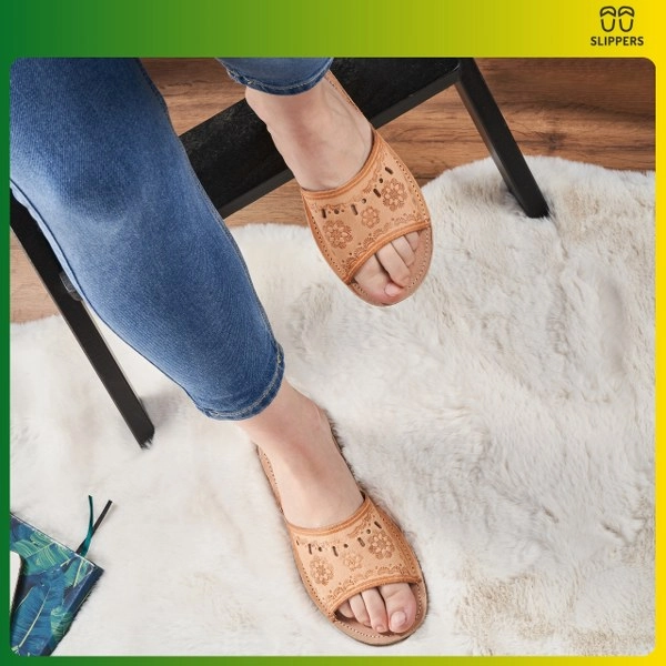 Skórzane klapki góralskie Slippers