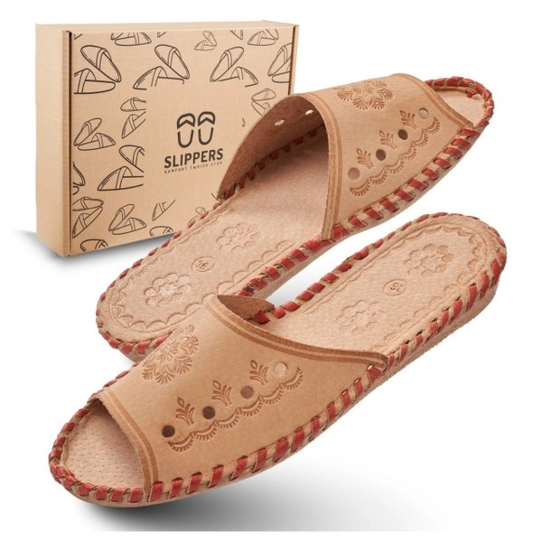 Skórzane klapki góralskie Slippers