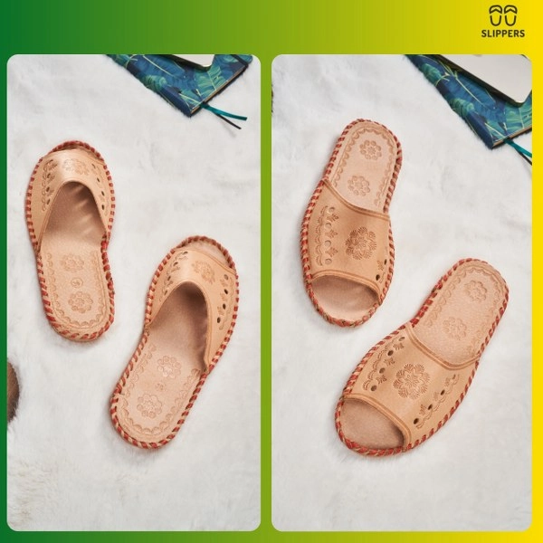 Skórzane klapki góralskie Slippers