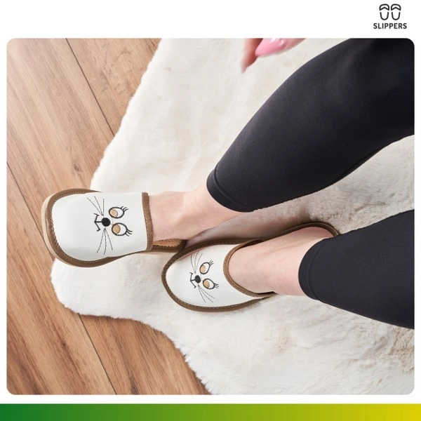 Skórzane klapki góralskie Slippers
