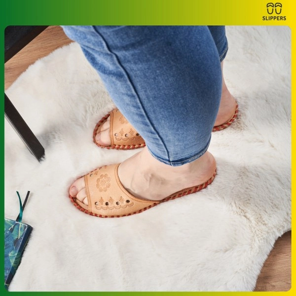 Skórzane klapki góralskie Slippers
