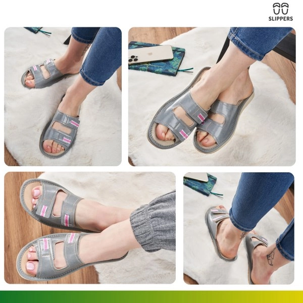 Skórzane klapki góralskie Slippers