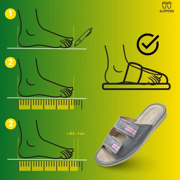 Skórzane klapki góralskie Slippers