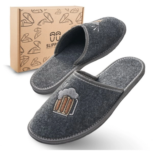 Slippers Męskie Domowe pantofle piwo