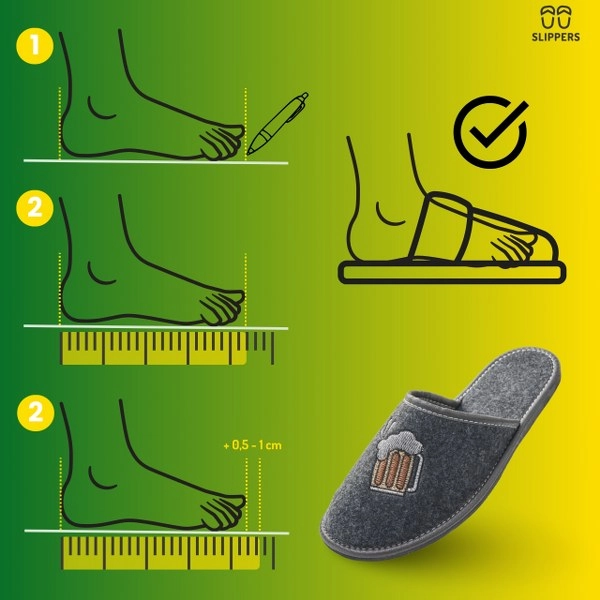Slippers Męskie Domowe pantofle piwo
