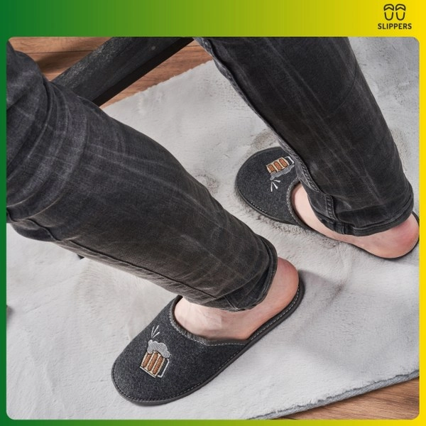 Slippers Męskie Domowe pantofle piwo
