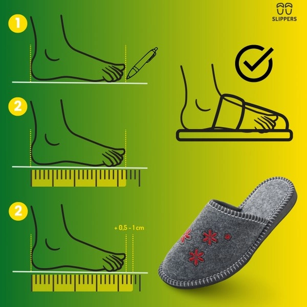 Domowe klapki damskie Slippers