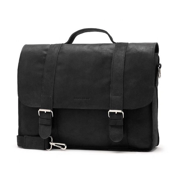 Torba Skórzana Vintage Brødrene Czarna
