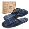 Slippers Męskie Domowe Kapcie w kratę