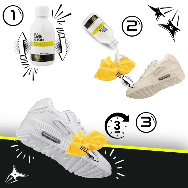 Preparat do Czyszczenia Białych Podeszw Palmerston SoleNinja 125ml